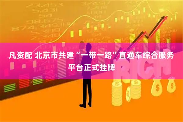 凡资配 北京市共建“一带一路”直通车综合服务平台正式挂牌